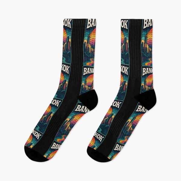 Item preview, Bangkok Thailand Retro Trippy Art Travel designed and sold by TomFrontierArt.