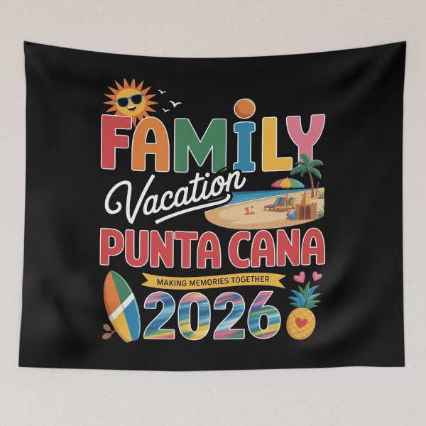 Item preview, Family Vacation Punta Cana 2026 Holiday Matching designed and sold by HeinzanoWeno.