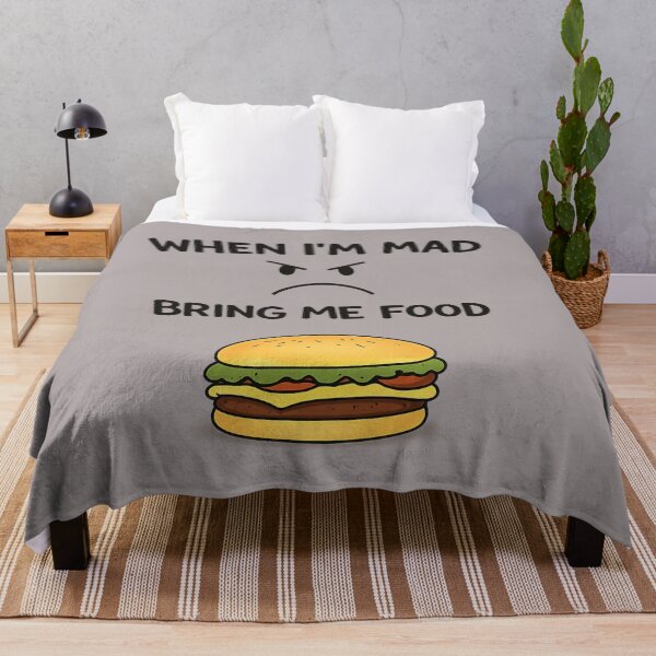 Item preview, When I'm angry, bring me something to eat – Funny Burger designed and sold by JOANNASKAH.