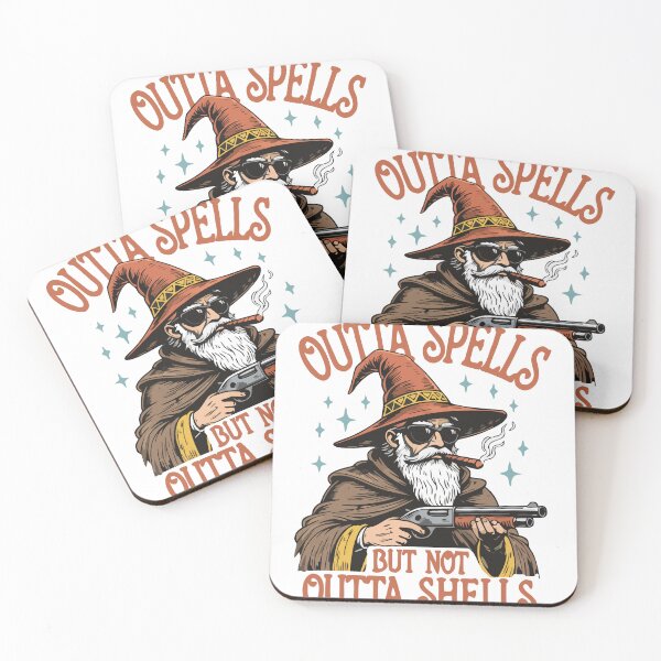 Item preview, Outta Spells But Not Outta Shells - Ironic Wizard Funny Fantasy Meme designed and sold by Steele-Art.