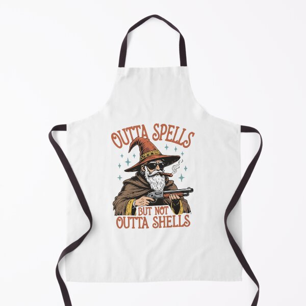 Item preview, Outta Spells But Not Outta Shells - Ironic Wizard Funny Fantasy Meme designed and sold by Steele-Art.