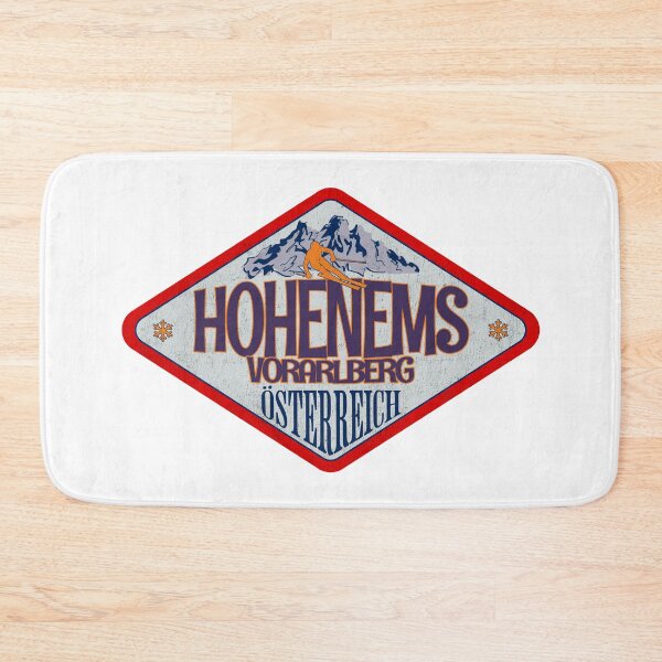 Item preview, Hohenems, Vorarlberg, Osterreich, Austria, Vintage skiing badge design designed and sold by Wanderful-roads.
