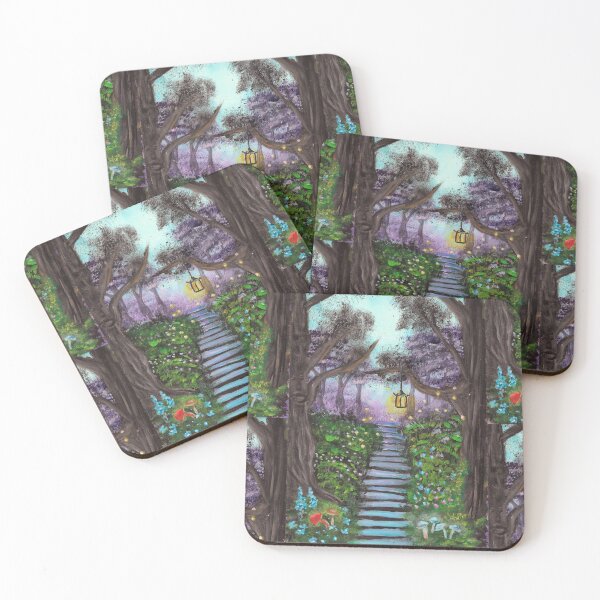 Item preview, Enchanted Forest Path – Magical Lantern in a Fairy Woodland designed and sold by ZiehrArt.