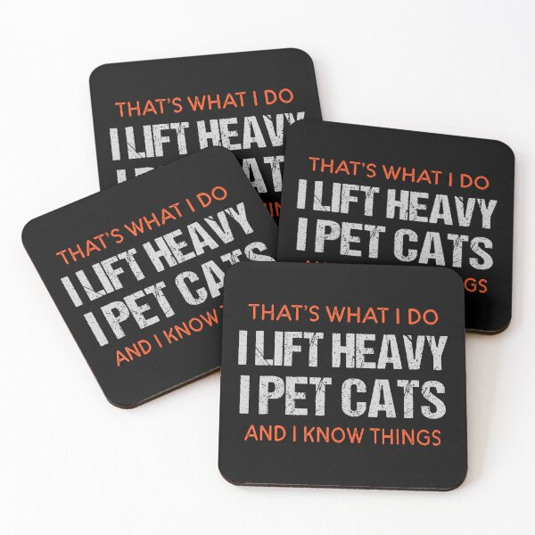 Item preview, I Lift Heavy I Pet Cats designed and sold by gadairaucca4.
