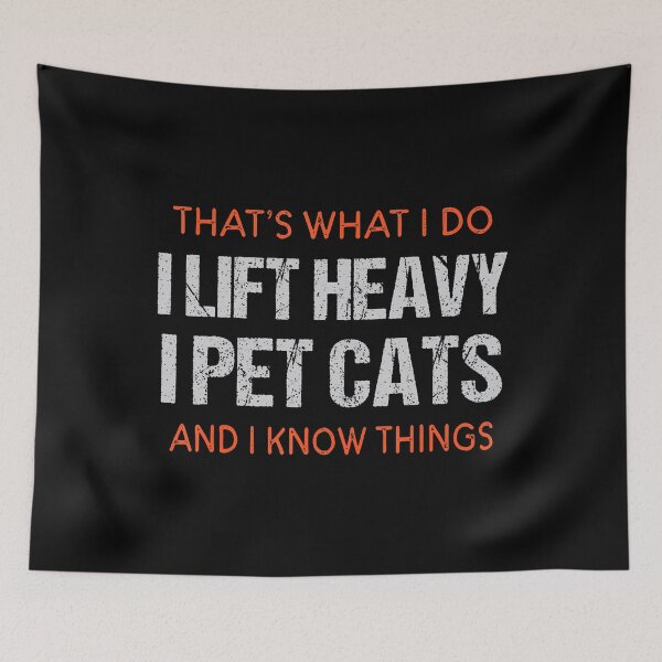 Item preview, I Lift Heavy I Pet Cats designed and sold by gadairaucca4.