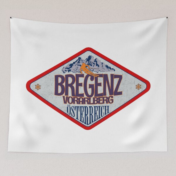 Item preview, Bregenz, Vorarlberg, Osterreich, Austria, Vintage skiing badge design designed and sold by Wanderful-roads.