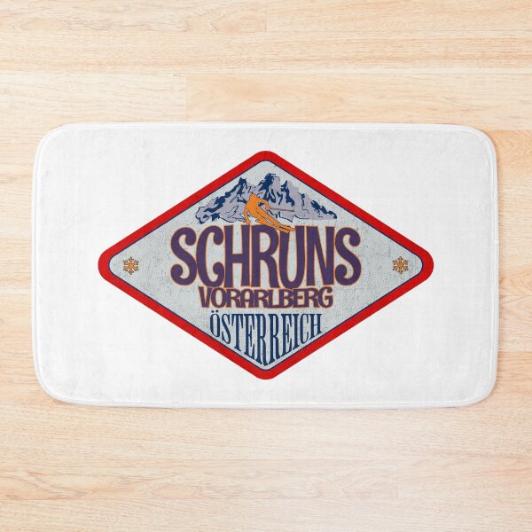 Item preview, Schruns, Vorarlberg, Osterreich, Austria, Vintage skiing badge design designed and sold by Wanderful-roads.
