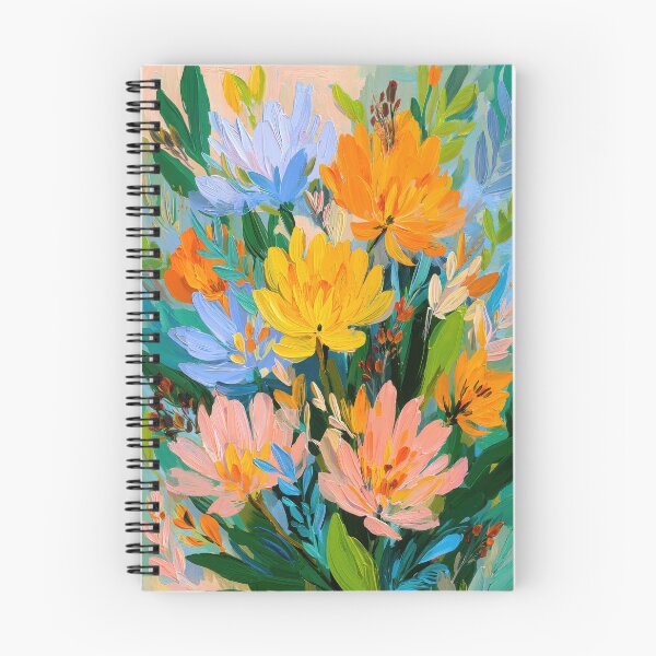 Item preview, Energetic sea of flowers: Yellow, orange & pink designed and sold by ArtHouseNiklas.
