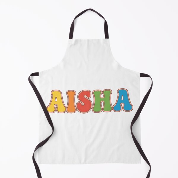 Item preview, ❤️ Aisha Personalized Name Wavy Retro Shirt, Coffee Mug, Sticker Gift designed and sold by HelixPedia.