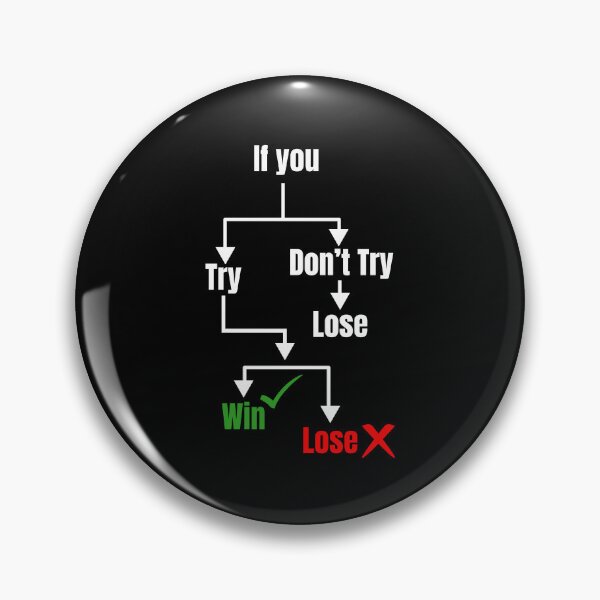 Item preview, If You Try You Will Win or Lose designed and sold by Dondonmart.