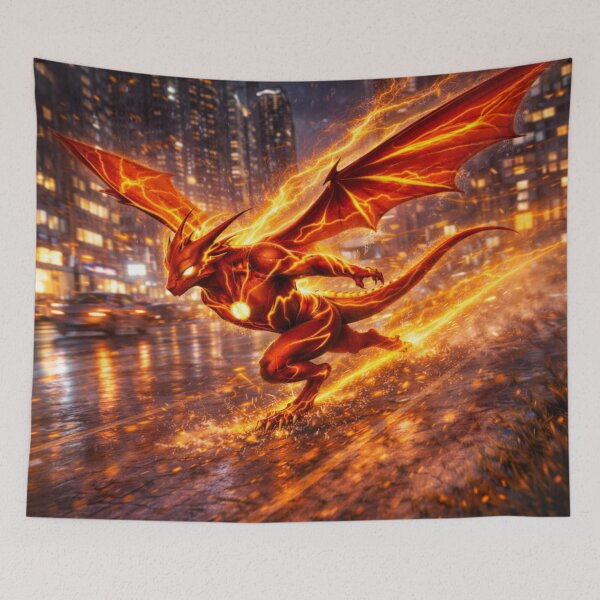 Item preview, Velocity Vanguard Dragon – Superhero Dragon Heroes Art designed and sold by EpicDragons-.