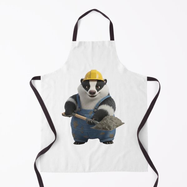 Item preview, Cute Badger Construction Worker Builder With Shovel designed and sold by vk09.