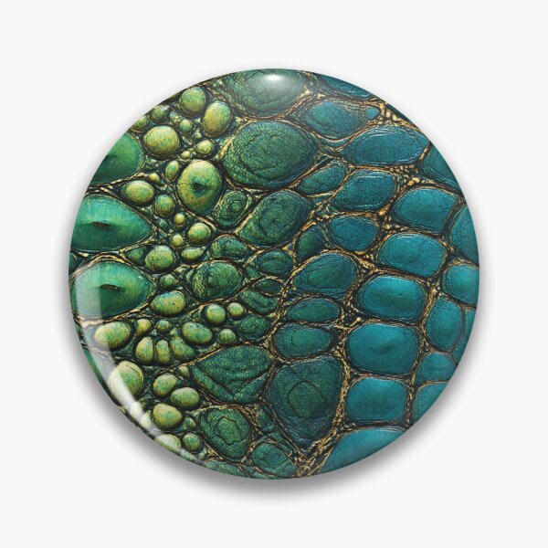 Aperçu de l'œuvre Teal Crocodile Leather Texture – Luxury Reptile Surface créée et vendue par NewArt33.