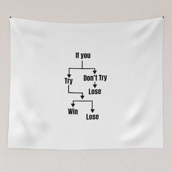 Item preview, If You Try You Will Win or Lose designed and sold by Dondonmart.