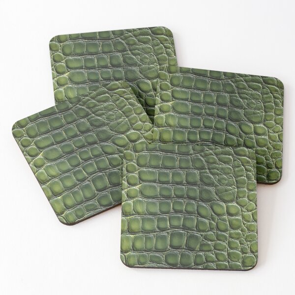Item preview, Green Crocodile Leather Texture – Luxury Exotic Pattern designed and sold by NewArt33.