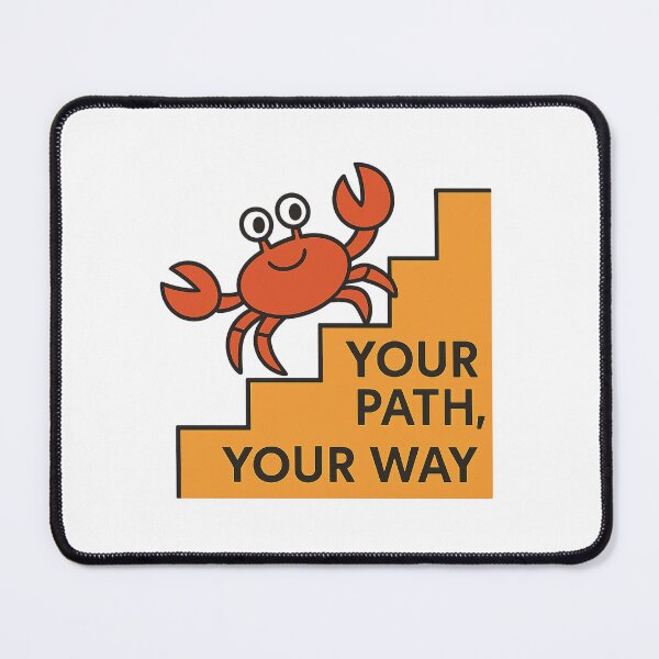 Item preview, Crab on Steps - Motivational Flat Design designed and sold by MKreative Studio.