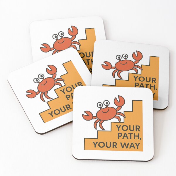 Item preview, Crab on Steps - Motivational Flat Design designed and sold by MKreative Studio.