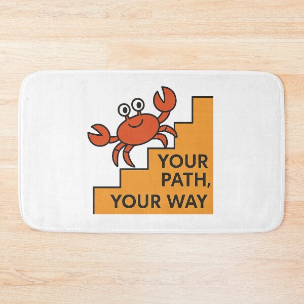 Item preview, Crab on Steps - Motivational Flat Design designed and sold by MKreative Studio.