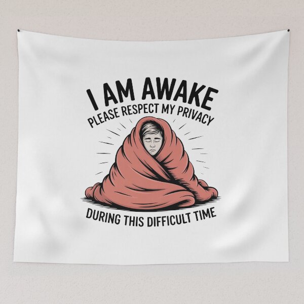 Item preview, Bare Minimum Consciousness – Sarcastic Ironic Funny Saying Privacy Humor Design designed and sold by WSPrintCrafter.
