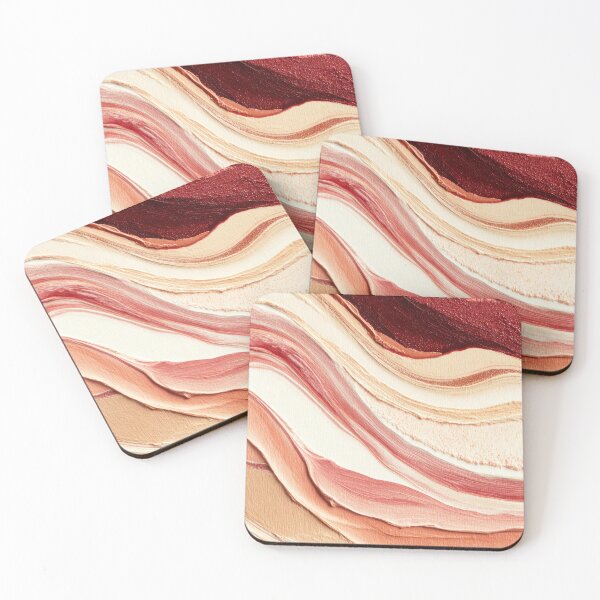 Item preview, Terracotta & Blush Layered Texture – Contemporary Abstract designed and sold by NewArt33.