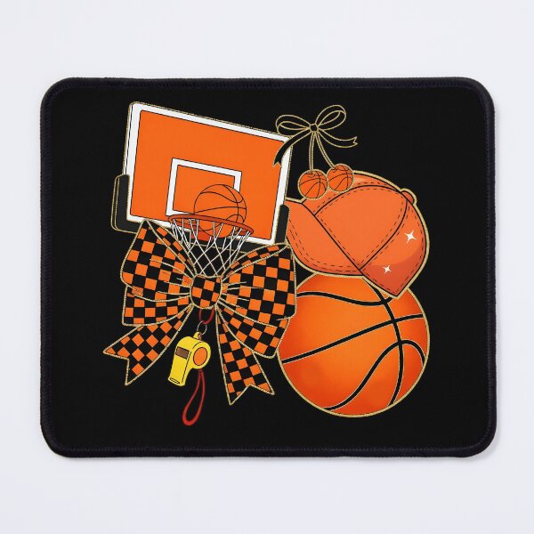 Item preview, Checkered Game Day Basketball Coquette Bow designed and sold by KroghDs.