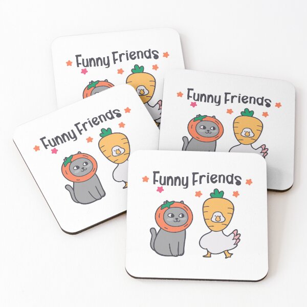 Item preview, Funny Friends Cat & Duck designed and sold by Steele-Art.