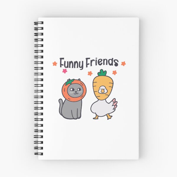 Item preview, Funny Friends Cat & Duck designed and sold by Steele-Art.