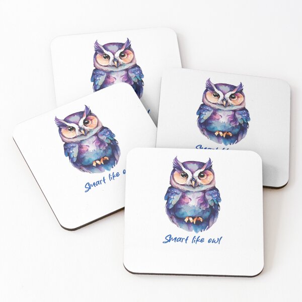Item preview, Owl "Smart like owl" designed and sold by Chris-graphics-art.