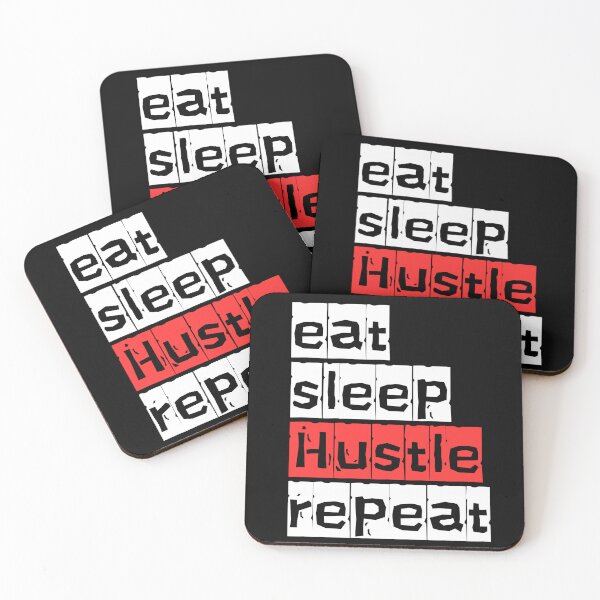 Item preview, Eat Sleep Hustle Repeat – Motivational Hustle Quote designed and sold by lahmar-abbou.