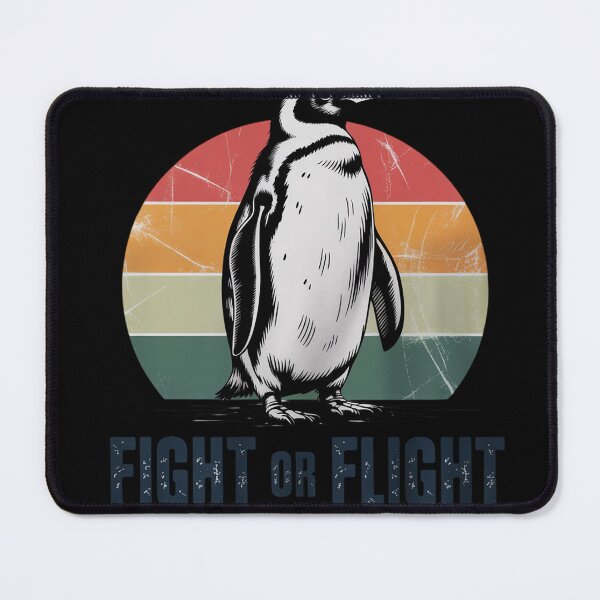 Item preview, Penguin Pun Fight Or Flight Vintage  designed and sold by RuthGAArt.