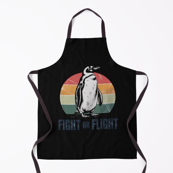 Item preview, Penguin Pun Fight Or Flight Vintage designed and sold by RuthGAArt.