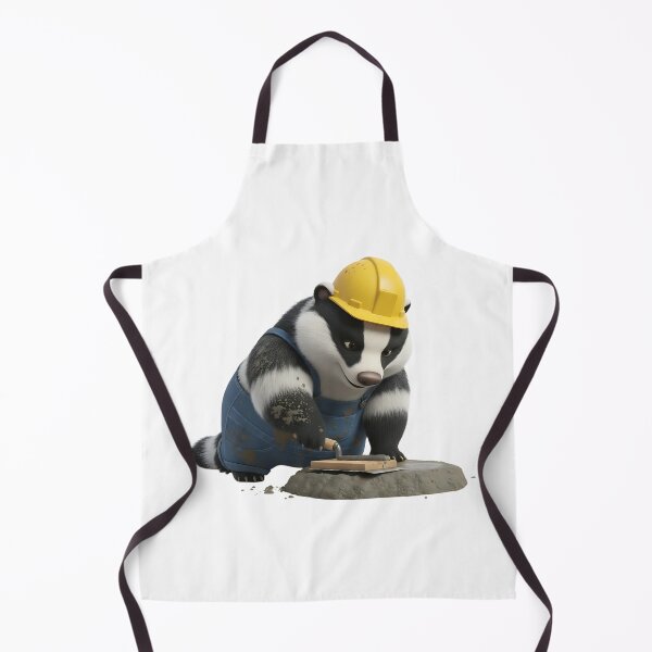 Item preview, Cute Badger Mason Finishing Concrete With Trowel designed and sold by vk09.