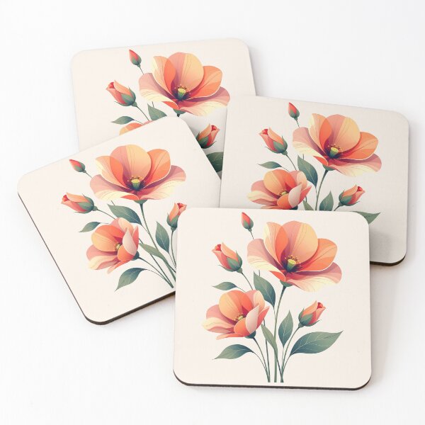 Item preview,  Red flowers designed and sold by PrintLabStudio.