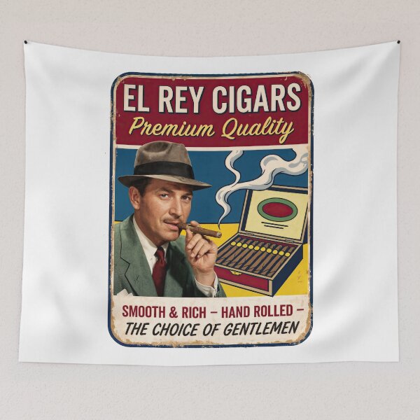 Item preview, El Rey Elegance: Vintage Cigar Sophistication designed and sold by ForeverPrintsOK.