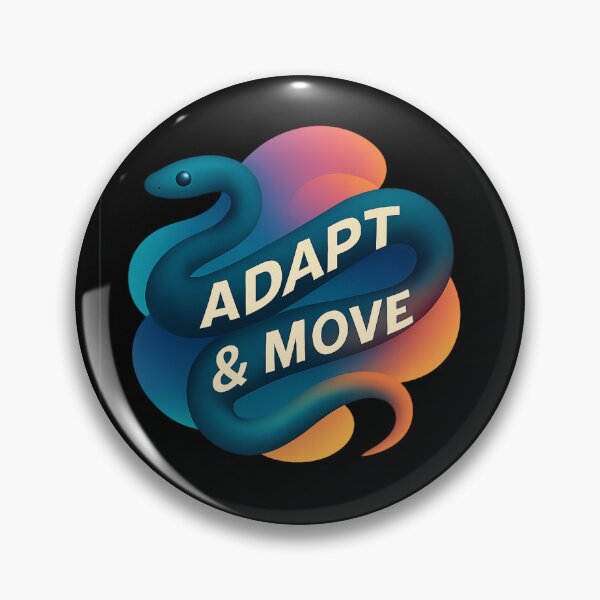 Item preview, Adapt & Move - Gradient Snake Illustration designed and sold by MKreative Studio.