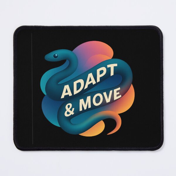 Item preview, Adapt & Move - Gradient Snake Illustration designed and sold by MKreative Studio.