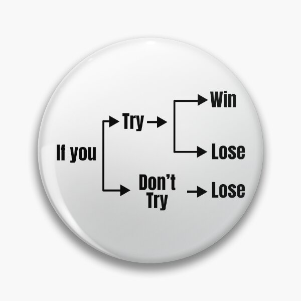 Item preview, If You Try You Will Win or Lose designed and sold by Dondonmart.