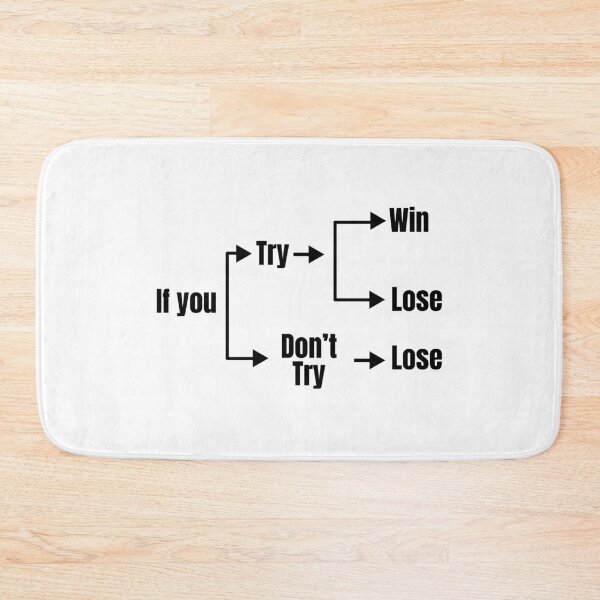 Item preview, If You Try You Will Win or Lose designed and sold by Dondonmart.
