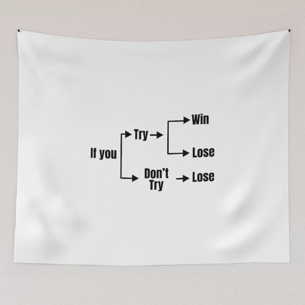Item preview, If You Try You Will Win or Lose designed and sold by Dondonmart.