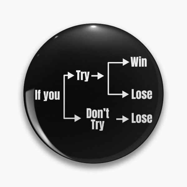 Item preview, If You Try You Will Win or Lose designed and sold by Dondonmart.