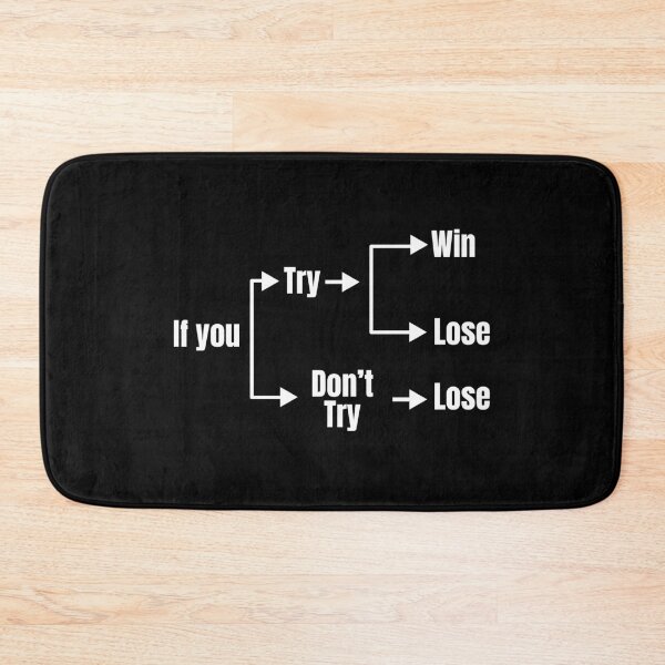Item preview, If You Try You Will Win or Lose designed and sold by Dondonmart.