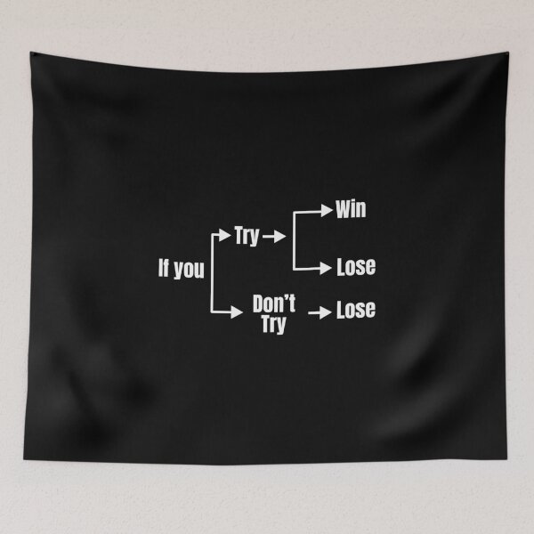 Item preview, If You Try You Will Win or Lose designed and sold by Dondonmart.