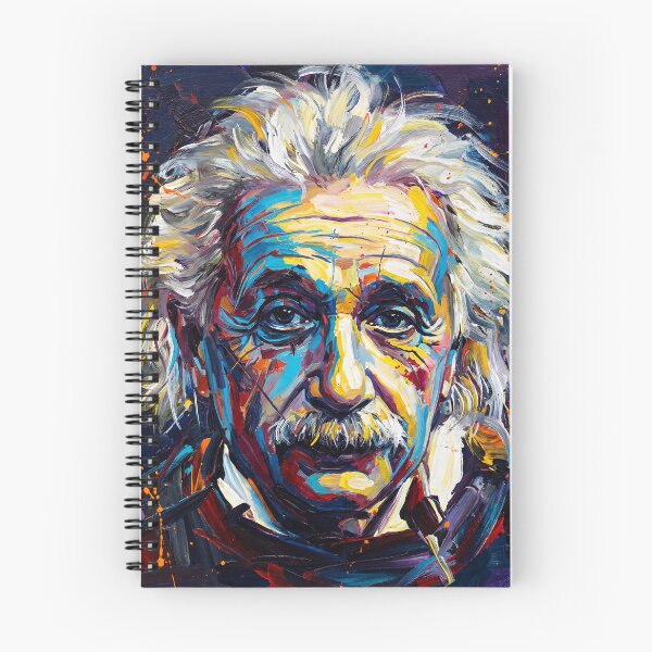 Item preview, Abstract Genius Portrait Wall Art – Colorful Expressionist Science Artwork designed and sold by AbstractAuraArt.