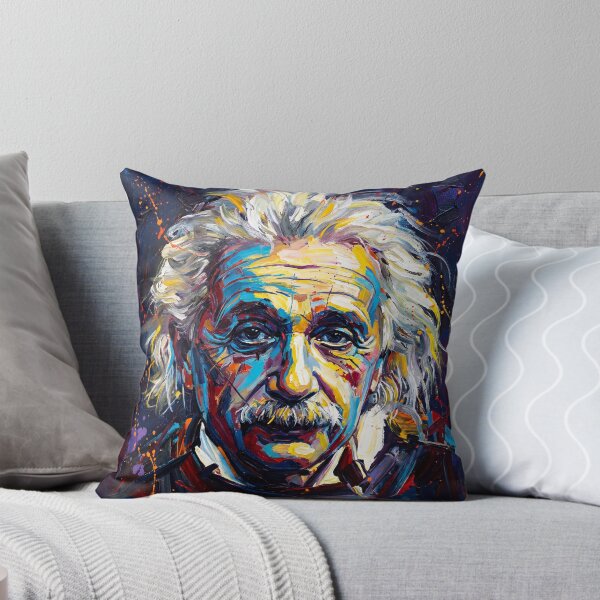 Item preview, Abstract Genius Portrait Wall Art – Colorful Expressionist Science Artwork designed and sold by AbstractAuraArt.