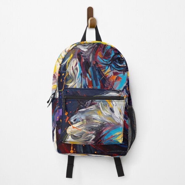 Item preview, Abstract Genius Portrait Wall Art – Colorful Expressionist Science Artwork designed and sold by AbstractAuraArt.