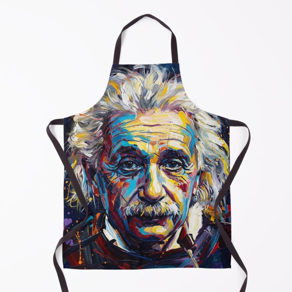Item preview, Abstract Genius Portrait Wall Art – Colorful Expressionist Science Artwork designed and sold by AbstractAuraArt.