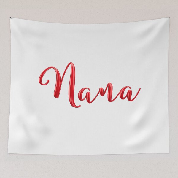 Item preview, Shiny Bright Red 3D “Nana” Design designed and sold by DesignsMjB.