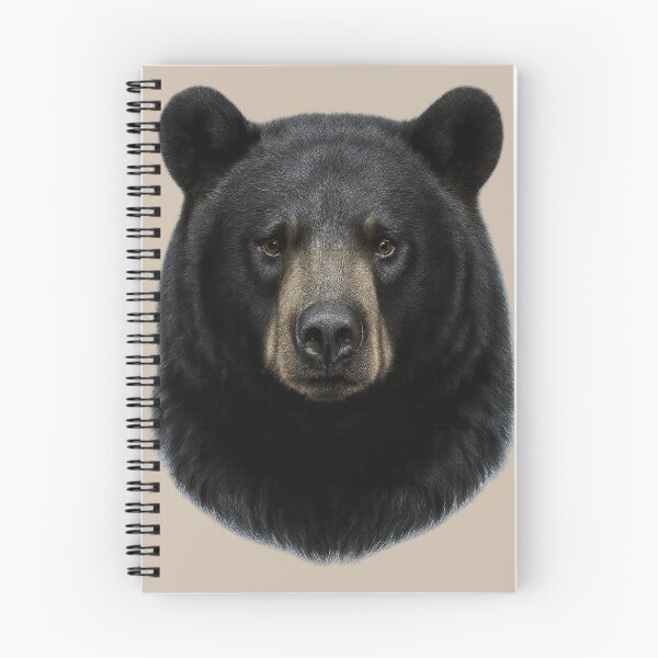 Item preview, Black Bear Face – Realistic Wildlife Portrait Illustration designed and sold by BROHLine Studio.
