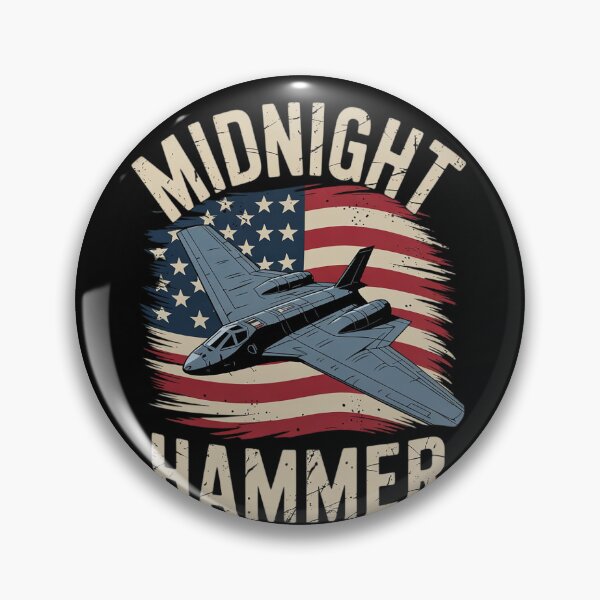 Item preview, Midnight Hammer B-2 Stealth Jet Operation USA Flag  designed and sold by RuthGAArt.