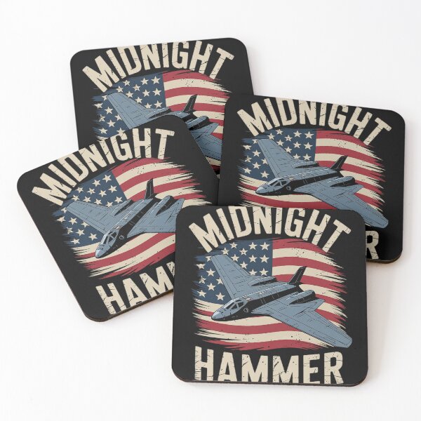 Item preview, Midnight Hammer B-2 Stealth Jet Operation USA Flag  designed and sold by RuthGAArt.